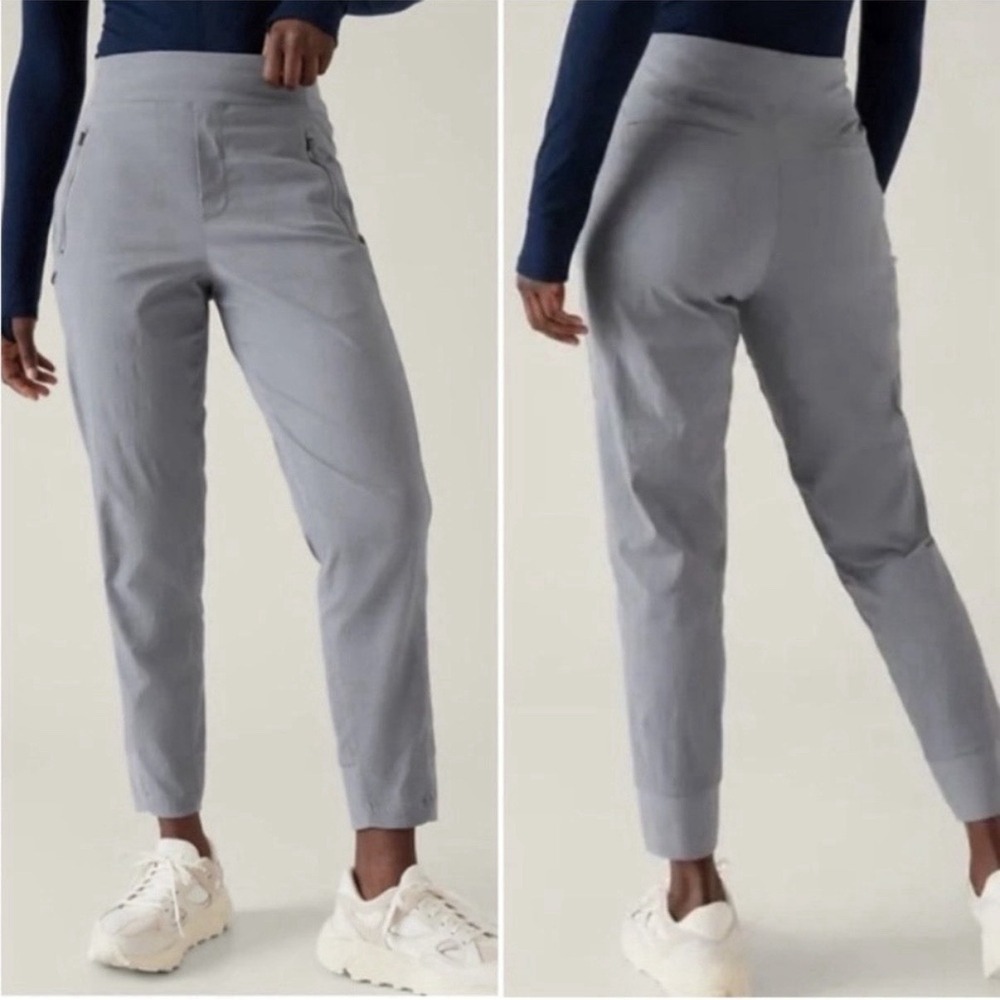 Athleta Size 4 Trekkie North High Rise Jogger Gray Elastic Waist 28" Inseam - Picture 1 of 9